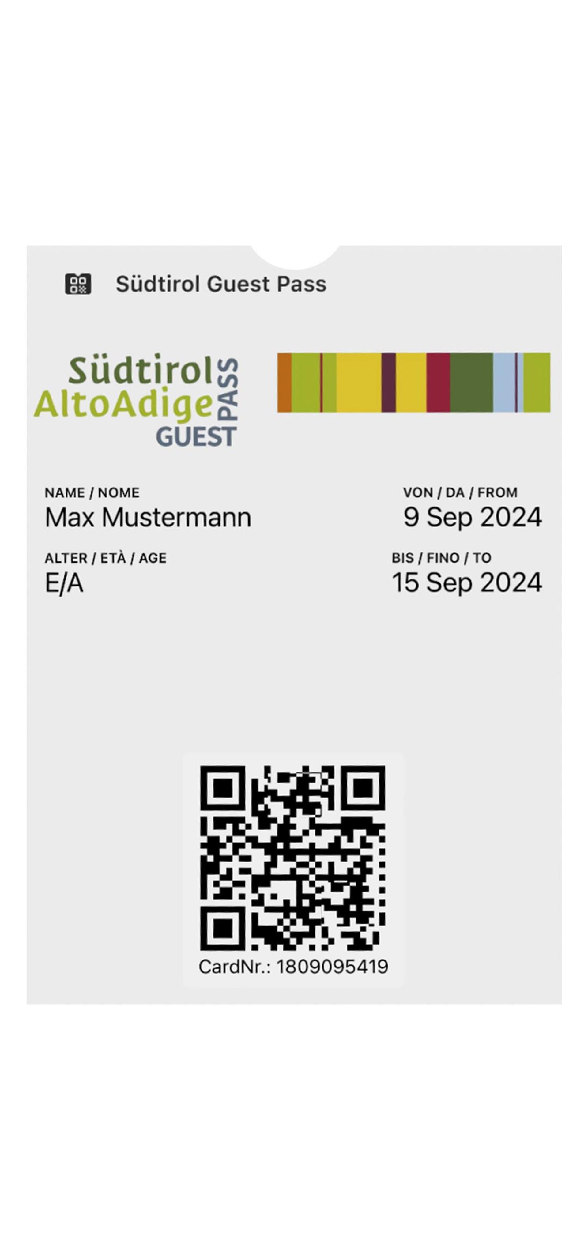 South Tyrol Guest Pass Marling 2025