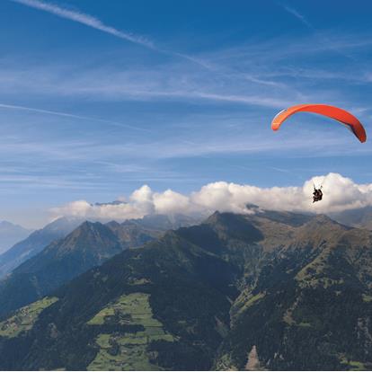 Paragliding in the Passeiertal Valley