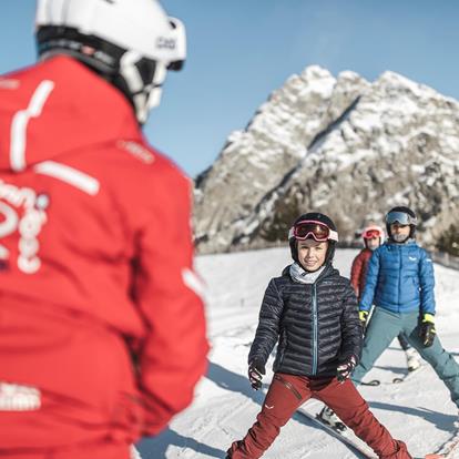 Skiing in the ski resort Meran 2000