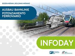 Infoday zweigleisiger Ausbau Bahnlinie Bozen-Meran