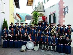 Concert by the band of Albeins at the Raiffeisen square